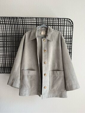 Free people Annalise suede jacket grey